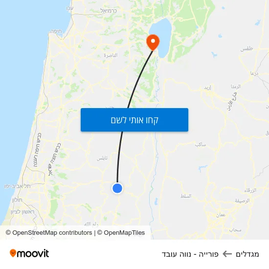 מפת מגדלים לפורייה - נווה עובד