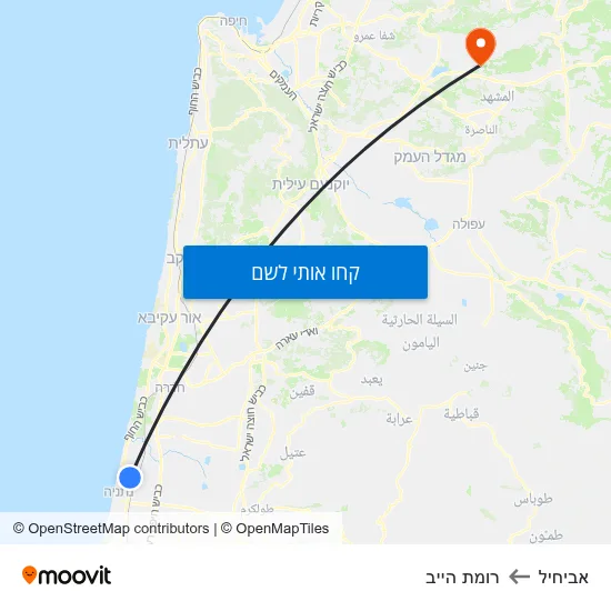 מפת אביחיל לרומת הייב