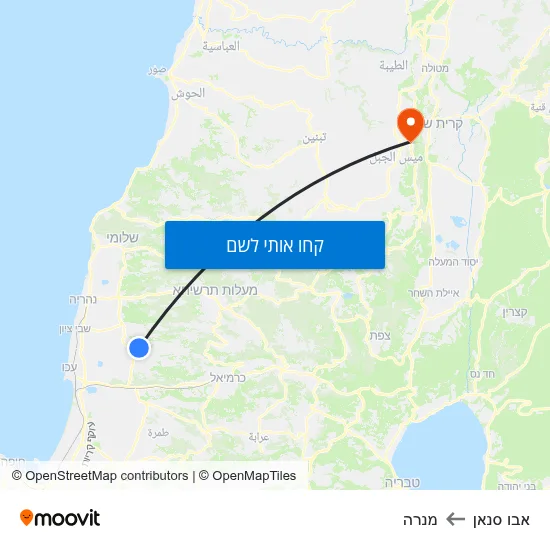 מפת אבו סנאן למנרה