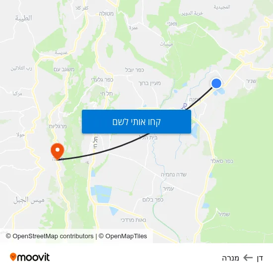 מפת דן למנרה