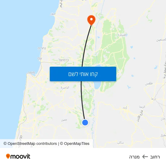 מפת רחוב למנרה