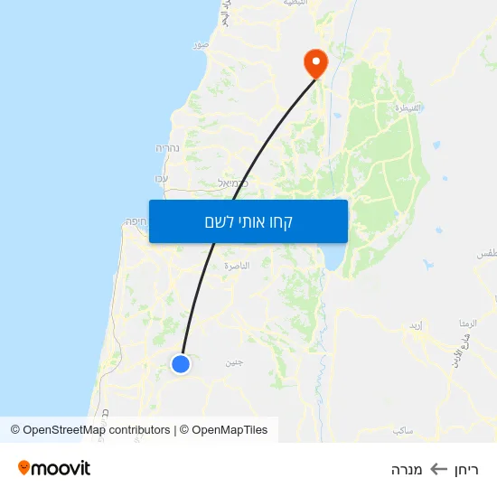 מפת ריחן למנרה