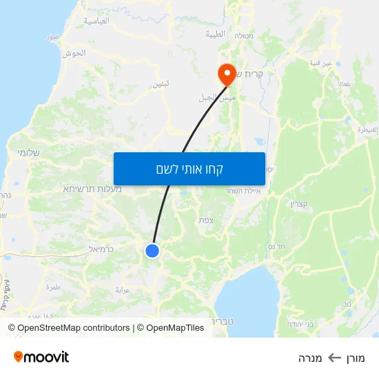 מפת מורן למנרה