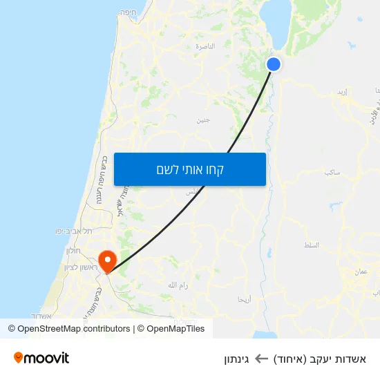 מפת אשדות יעקב (איחוד) לגינתון