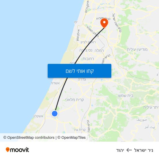 מפת ניר ישראל ליהוד