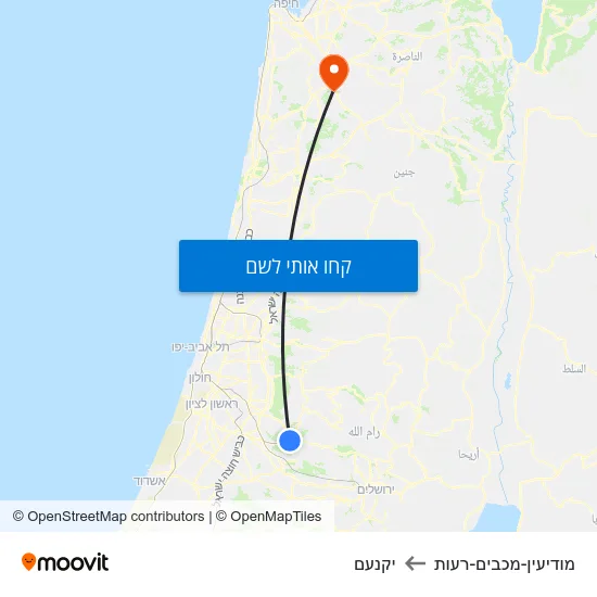 מפת מודיעין-מכבים-רעות ליקנעם