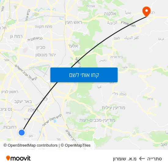 מפת סתרייה למ.א. שומרון