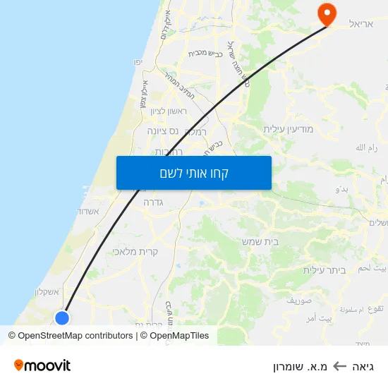 מפת גיאה למ.א. שומרון