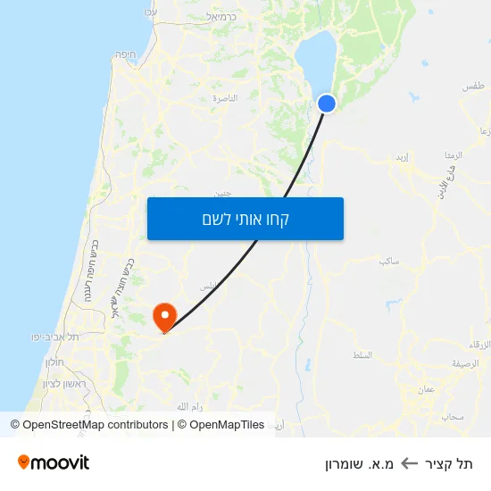 מפת תל קציר למ.א. שומרון