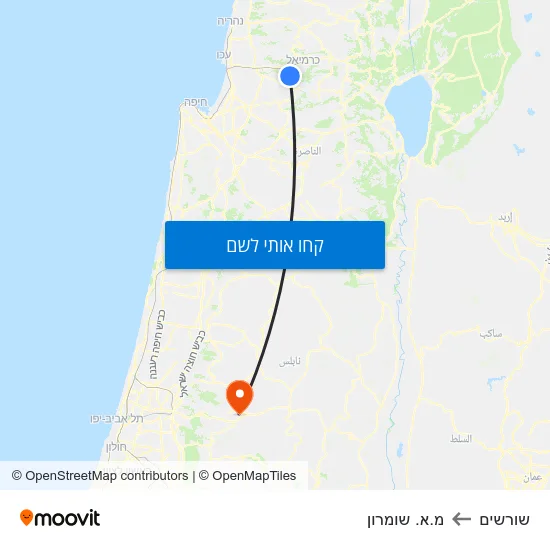 מפת שורשים למ.א. שומרון