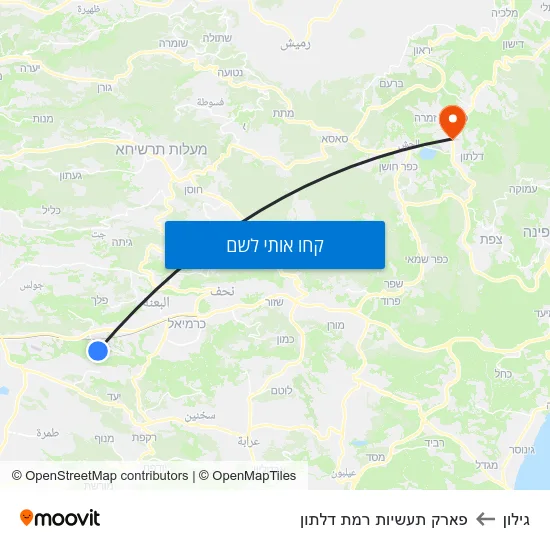 מפת גילון לפארק תעשיות רמת דלתון