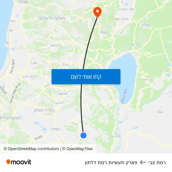 מפת רמת צבי לפארק תעשיות רמת דלתון