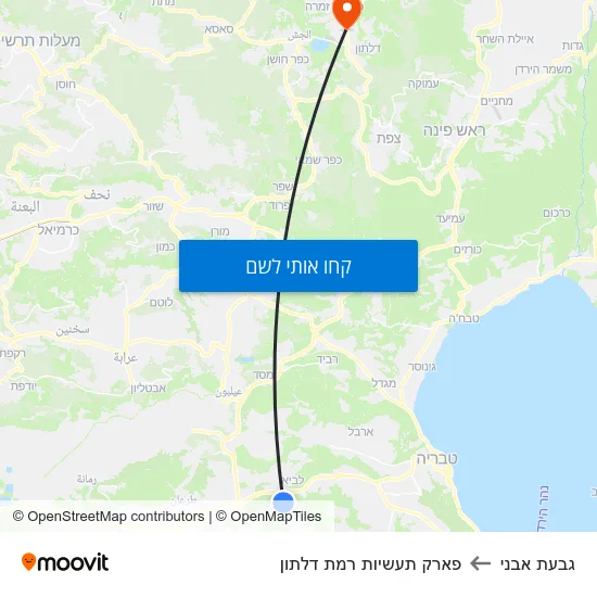 מפת גבעת אבני לפארק תעשיות רמת דלתון