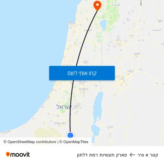 מפת קסר א סיר לפארק תעשיות רמת דלתון