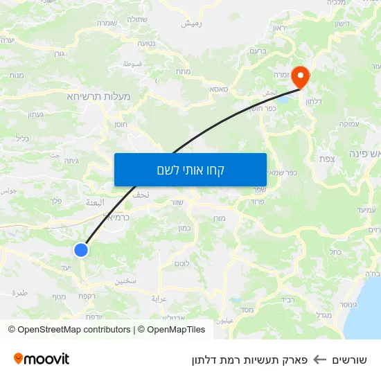 מפת שורשים לפארק תעשיות רמת דלתון