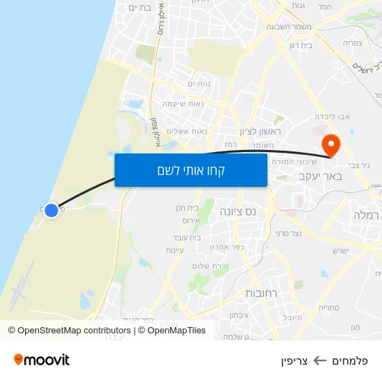מפת פלמחים לצריפין