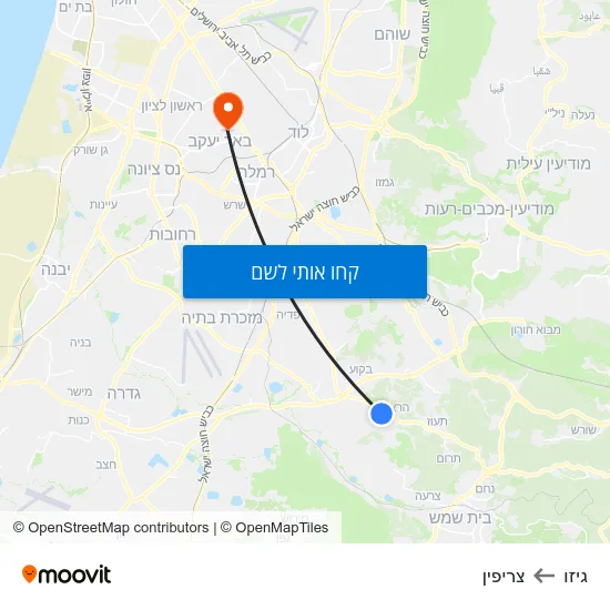 מפת גיזו לצריפין