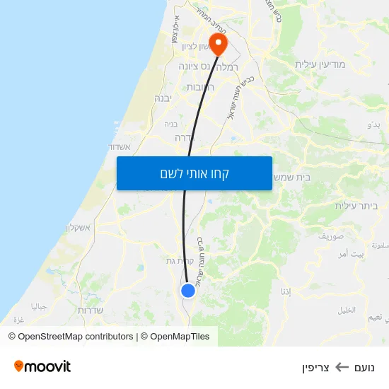 מפת נועם לצריפין
