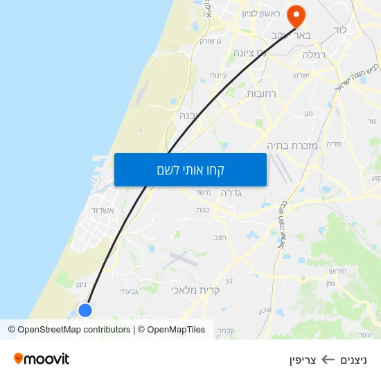 מפת ניצנים לצריפין
