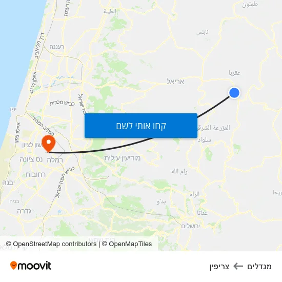 מפת מגדלים לצריפין