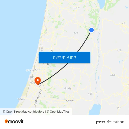 מפת מסילות לצריפין