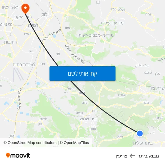 מפת מבוא ביתר לצריפין