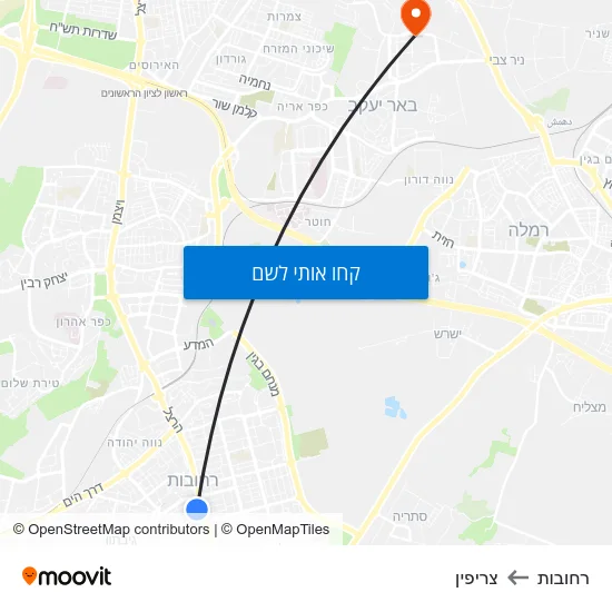 מפת רחובות לצריפין
