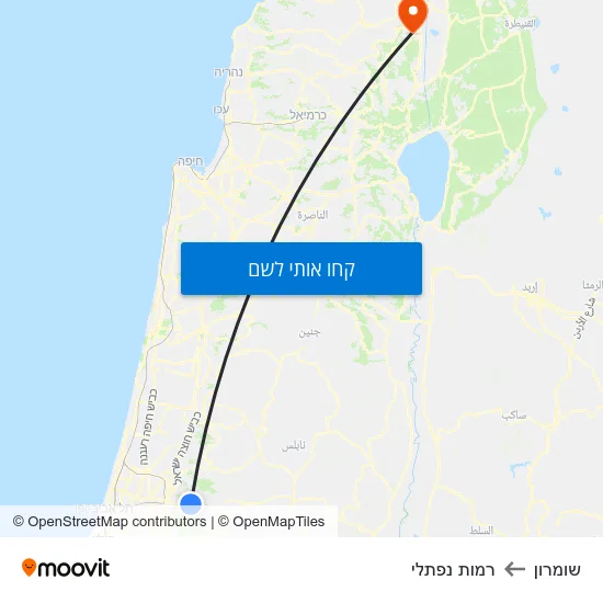 מפת שומרון לרמות נפתלי