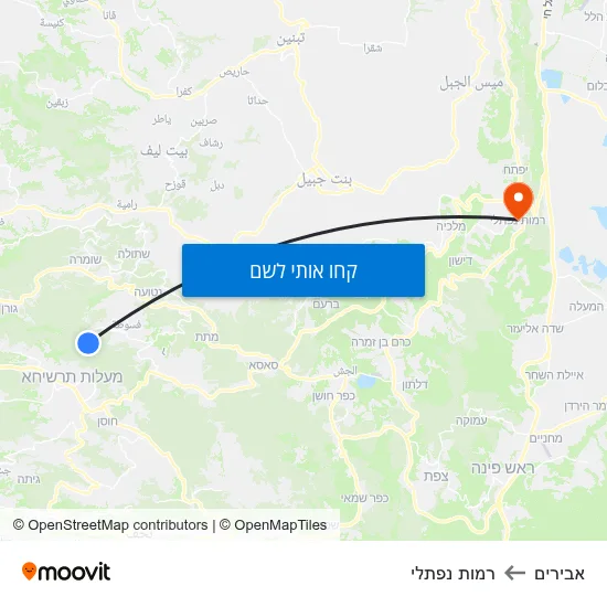 מפת אבירים לרמות נפתלי