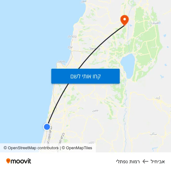 מפת אביחיל לרמות נפתלי