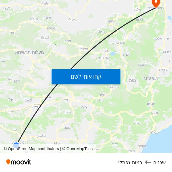 מפת שכניה לרמות נפתלי
