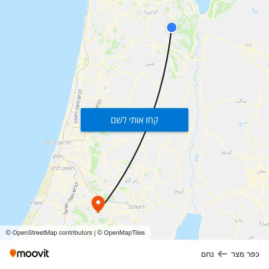 מפת כפר מצר לנחם