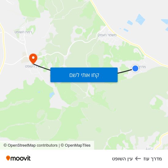 מפת מדרך עוז לעין השופט