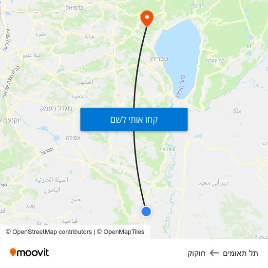 מפת תל תאומים לחוקוק