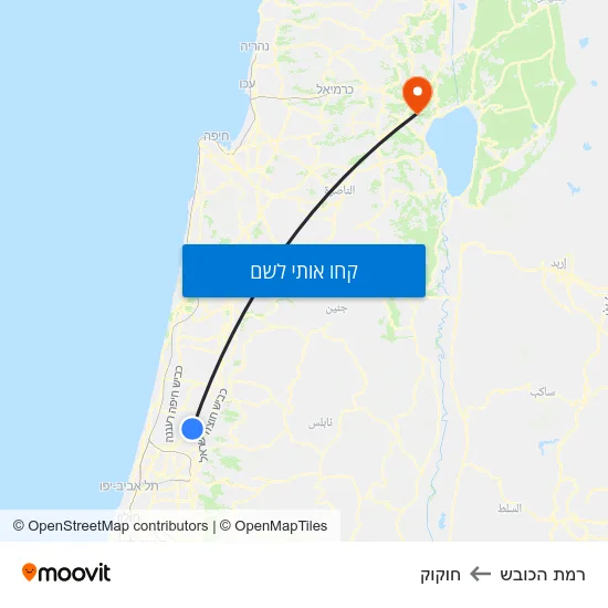 מפת רמת הכובש לחוקוק