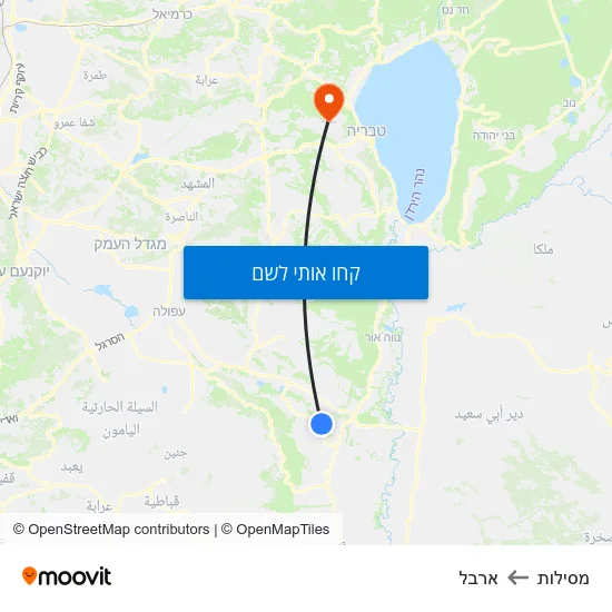 מפת מסילות לארבל