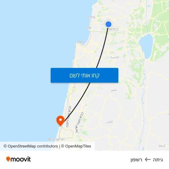 מפת גיתה לרשפון