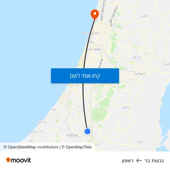 מפת גבעות בר לרשפון