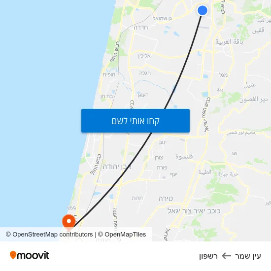 מפת עין שמר לרשפון