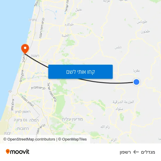 מפת מגדלים לרשפון
