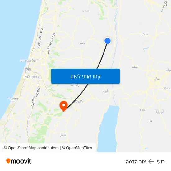 מפת רועי לצור הדסה