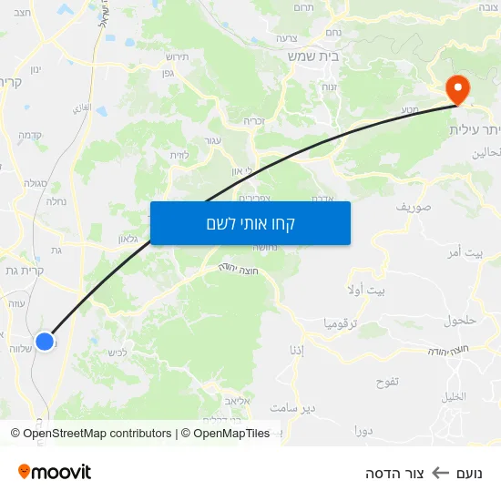 מפת נועם לצור הדסה