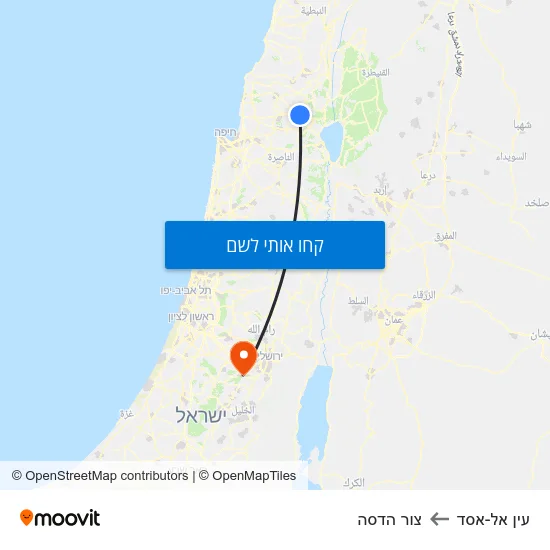 מפת עין אל-אסד לצור הדסה