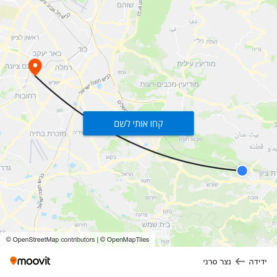 מפת ידידה לנצר סרני