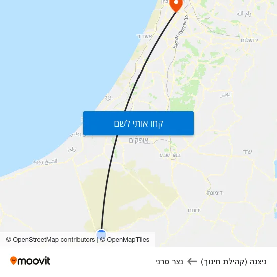 מפת ניצנה (קהילת חינוך) לנצר סרני