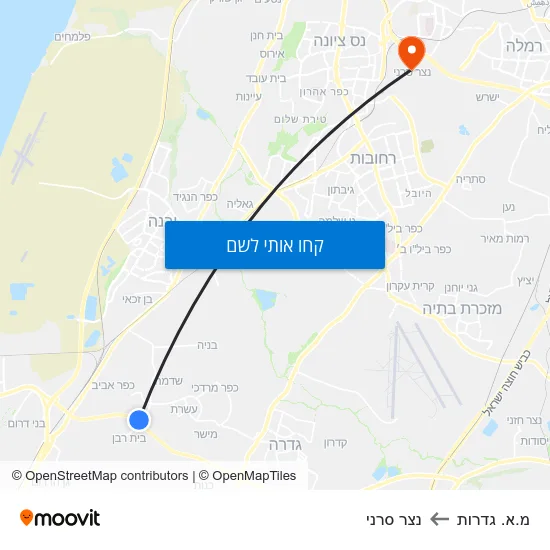 מפת מ.א. גדרות לנצר סרני