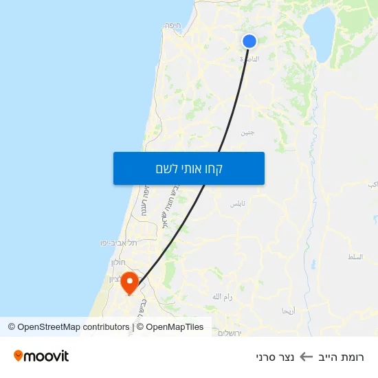 מפת רומת הייב לנצר סרני