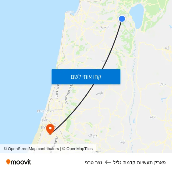 מפת פארק תעשיות קדמת גליל לנצר סרני