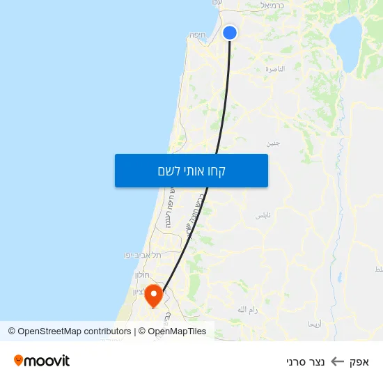 מפת אפק לנצר סרני