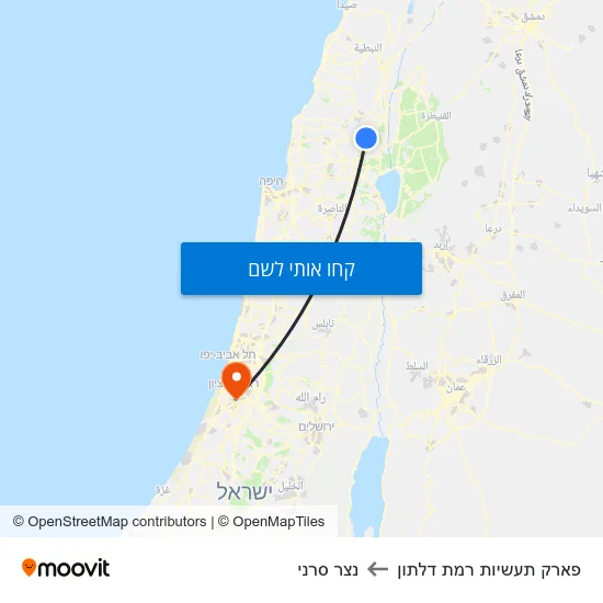 מפת פארק תעשיות רמת דלתון לנצר סרני